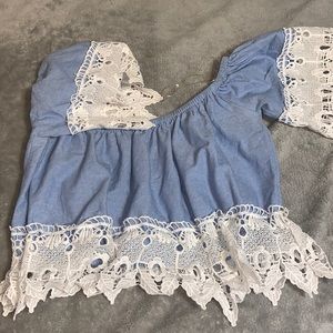 Cute stretchy crop top